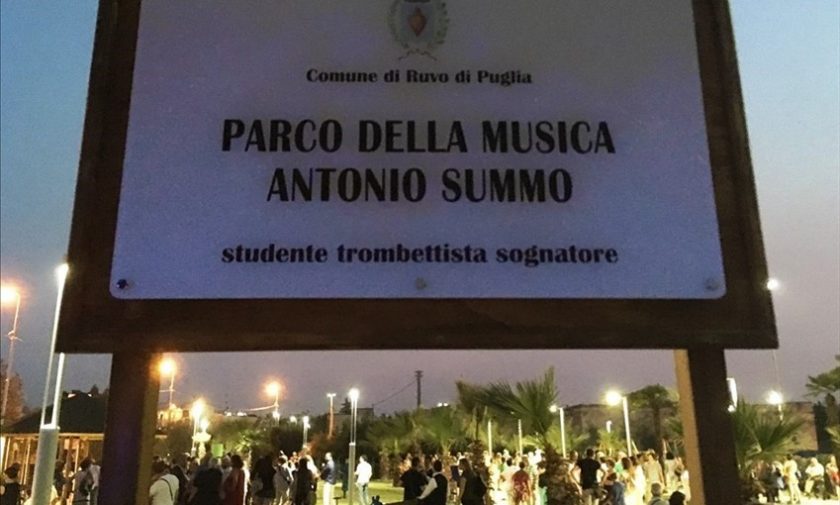 Parco della musica Antonio Summo - studente trombettista sognatore
