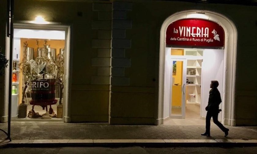 Apre a Bari “La Vineria” della Cantina di Ruvo di Puglia