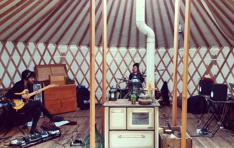 Le registrazioni nella yurta