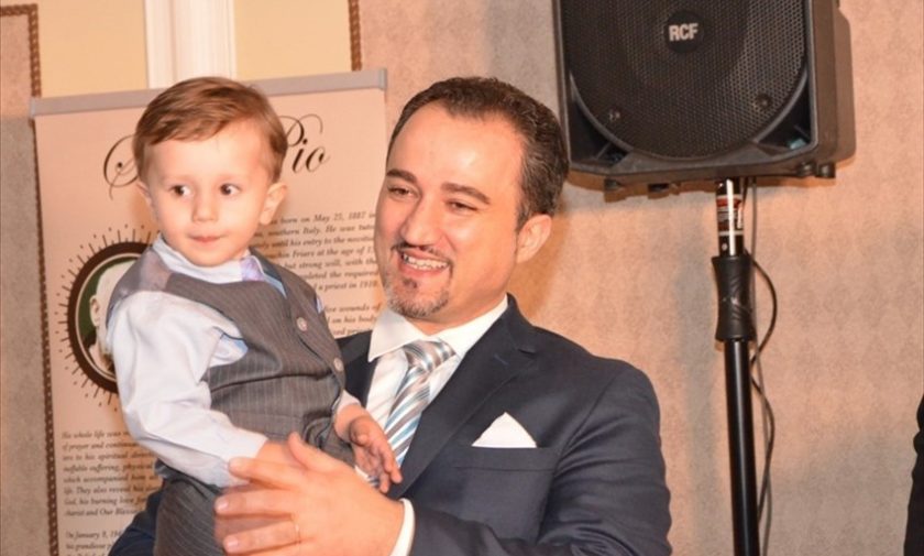 Luciano Lamonarca col figlio Sebastian