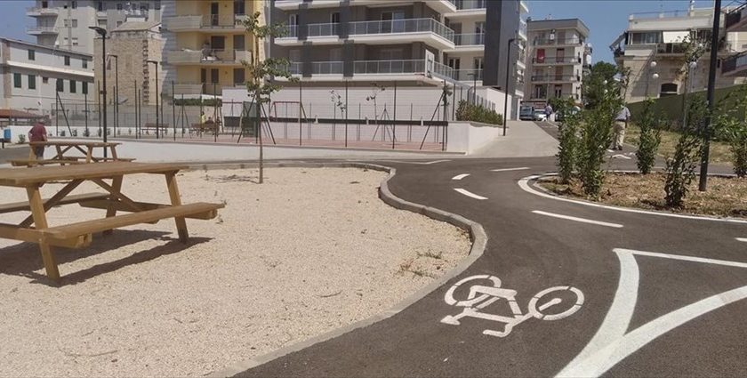 Area pic-nic e pista ciclabile del Parco Maurizio Stefanucci