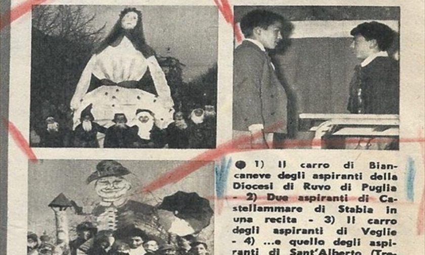 Il Carnevale dei Ragazzi di Ruvo di Puglia nel 1961;  dal giornale nazionale “L’Aspirante” del 2 aprile 1961