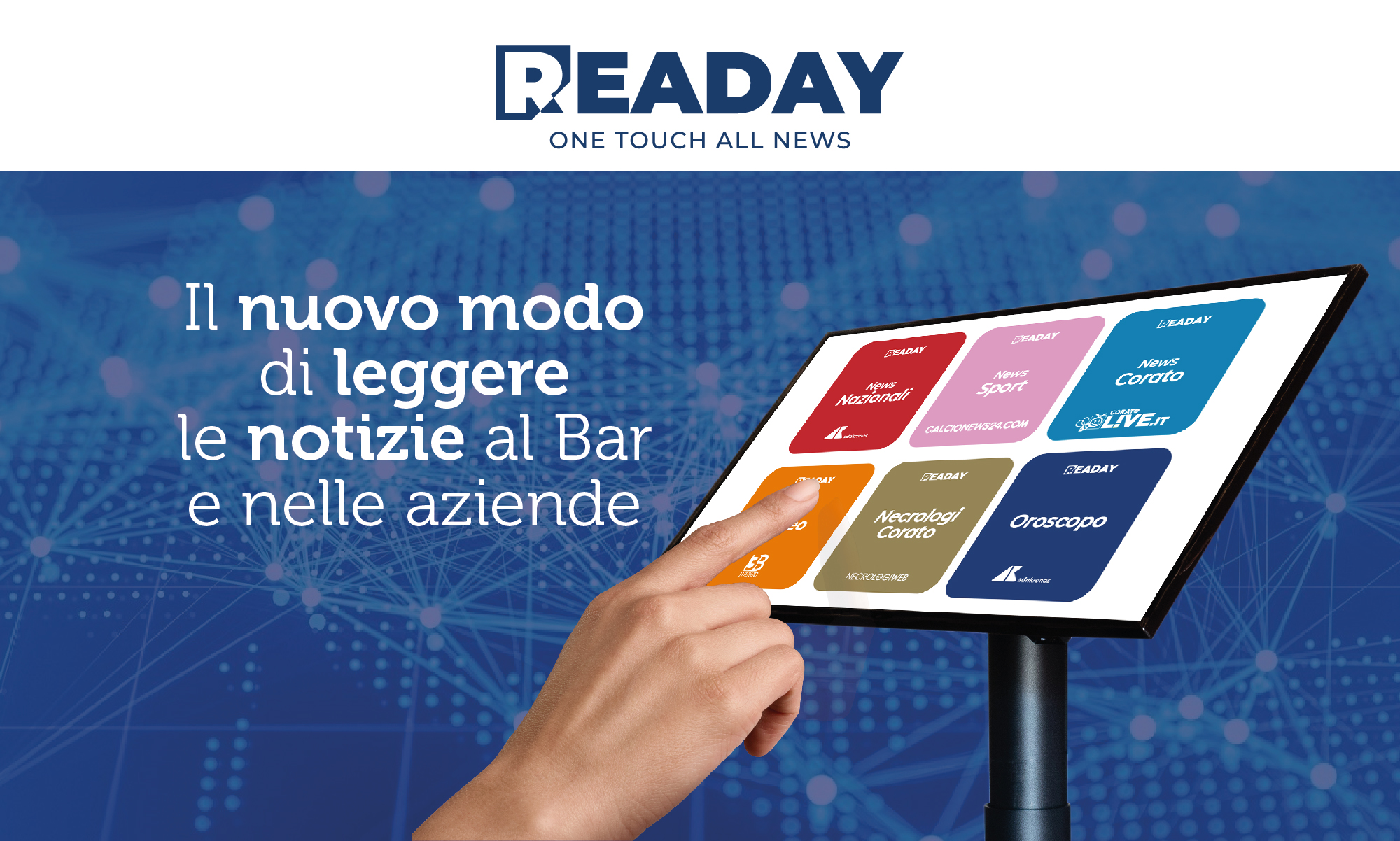 Il nuovo modo di leggere le notizie al Bar e nelle aziende