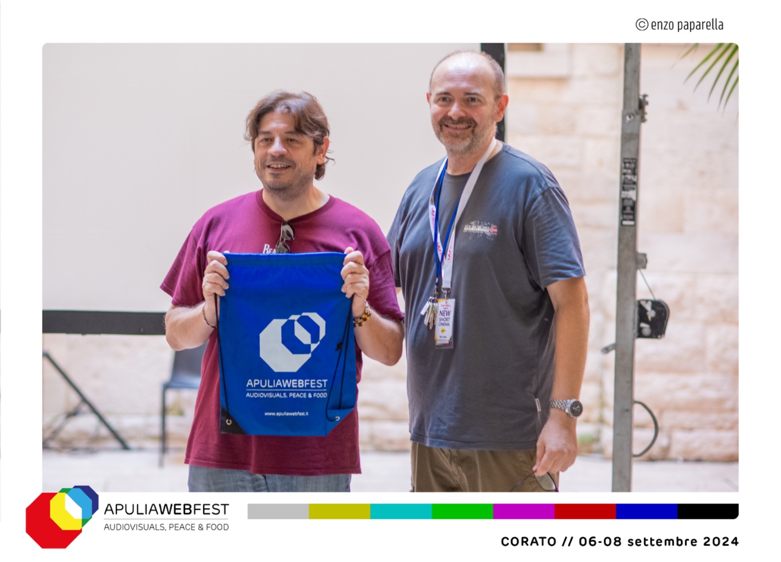 Apulia Web Fest, i premiati. Il ruvese Michele Pinto: «Molto soddisfatto. Al prossimo anno»