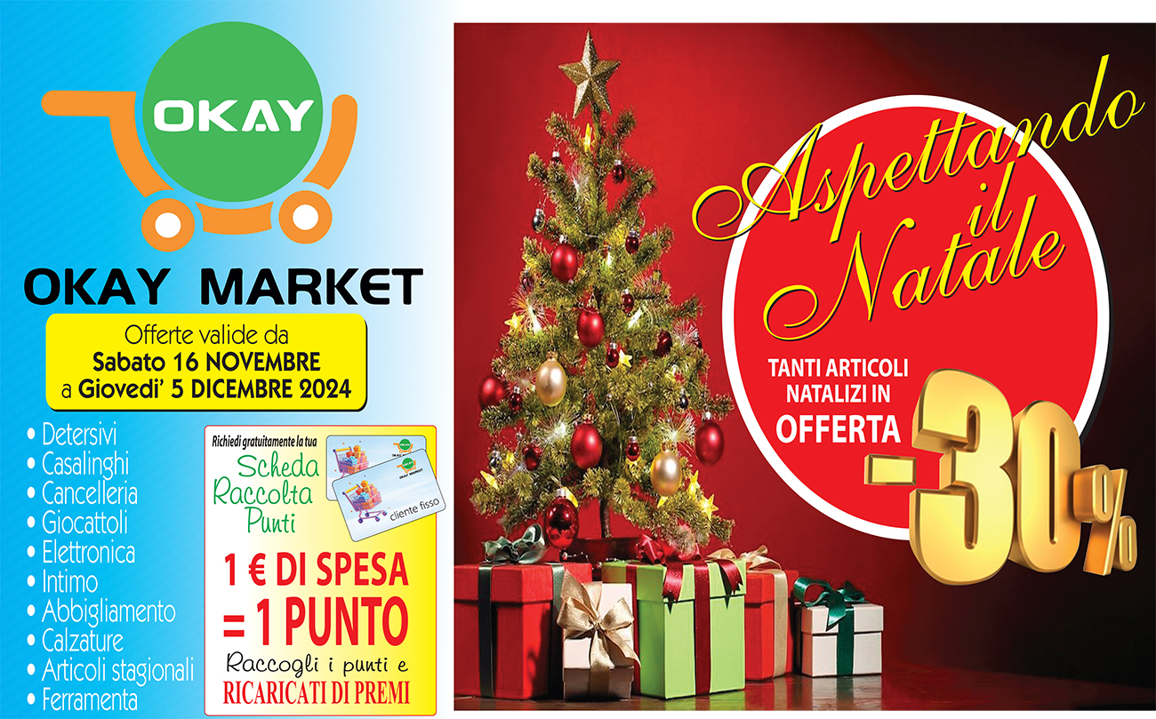Natale Magico a Corato: oltre 1000 articoli natalizi con sconto del 30% al megastore cinese Okay Market