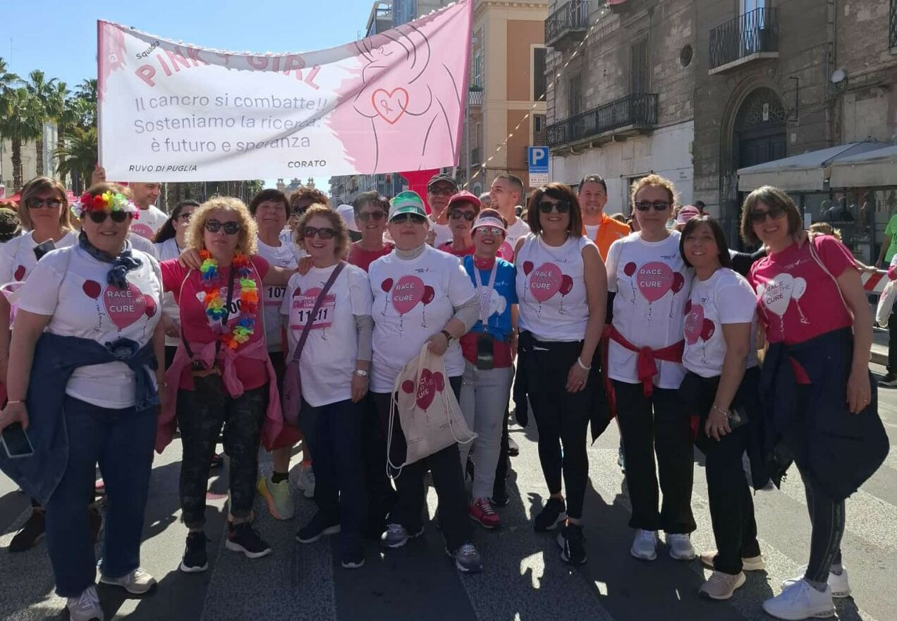 Corato e Ruvo alla “Race for the cure”: una squadra da record