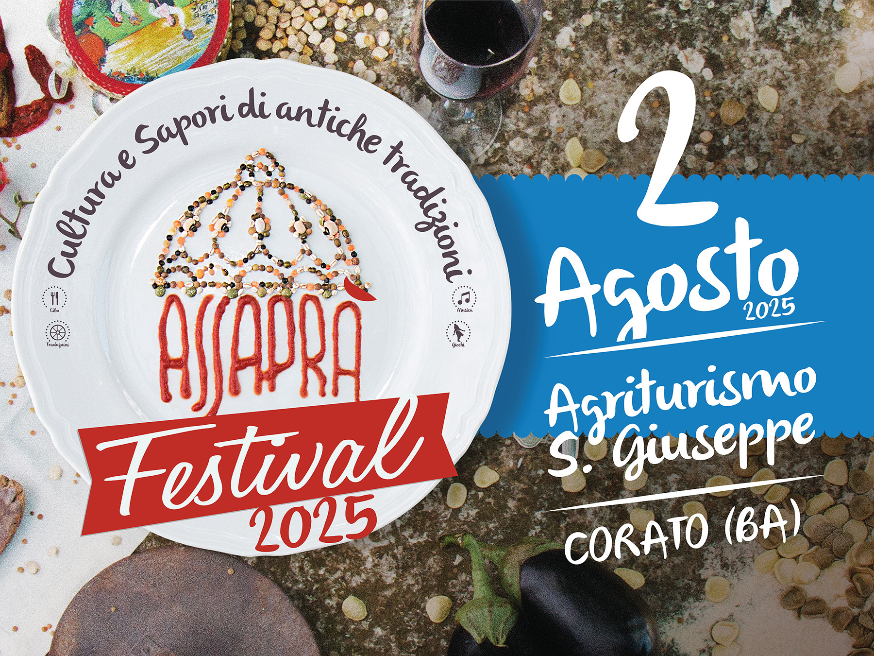 Assaprà: cibo, cultura e tradizione. Appuntamento sabato alla Masseria San Giuseppe a Corato
