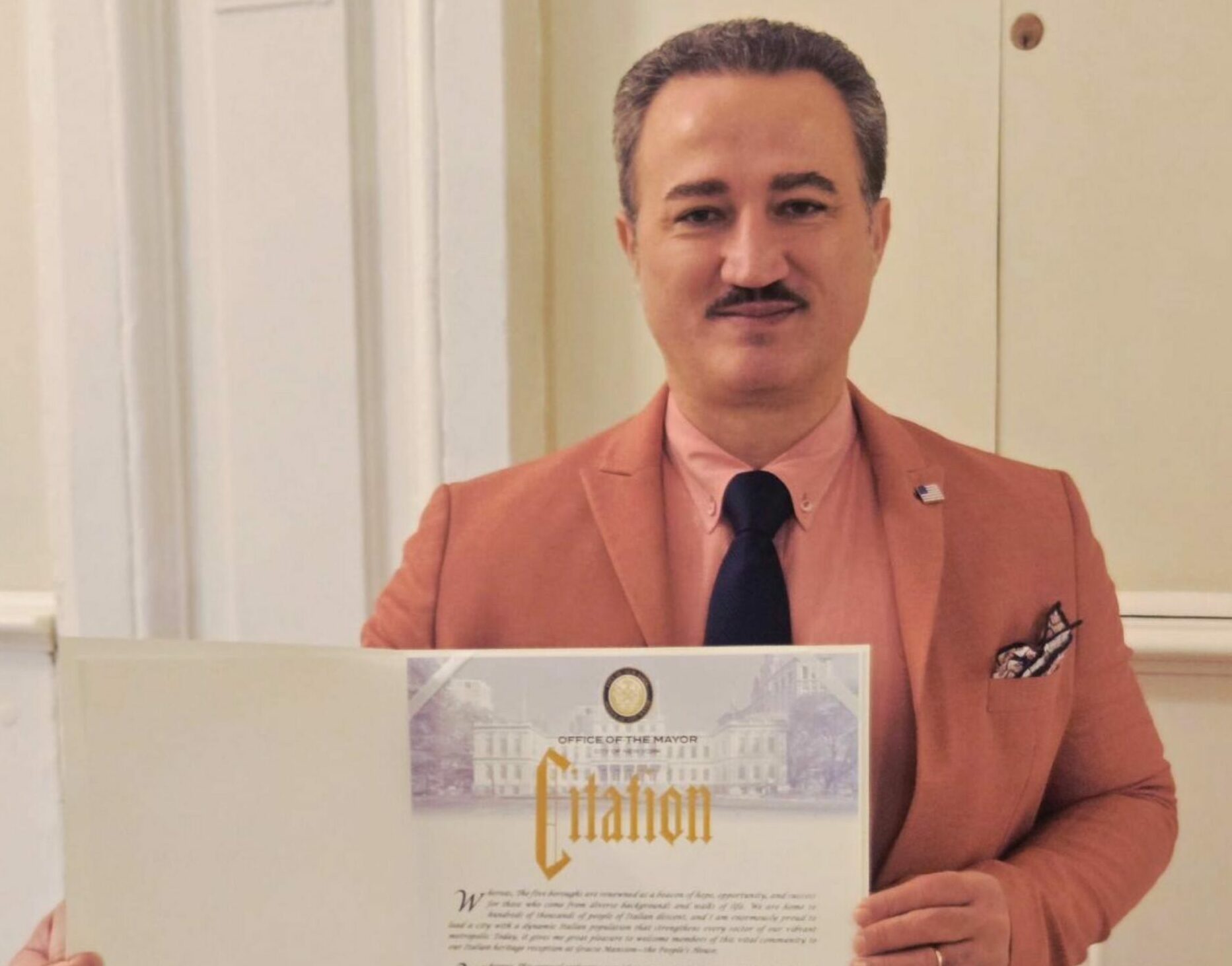 Luciano Lamonarca, la sua arte e filantropia elogiate dall’ex sindaco di New York